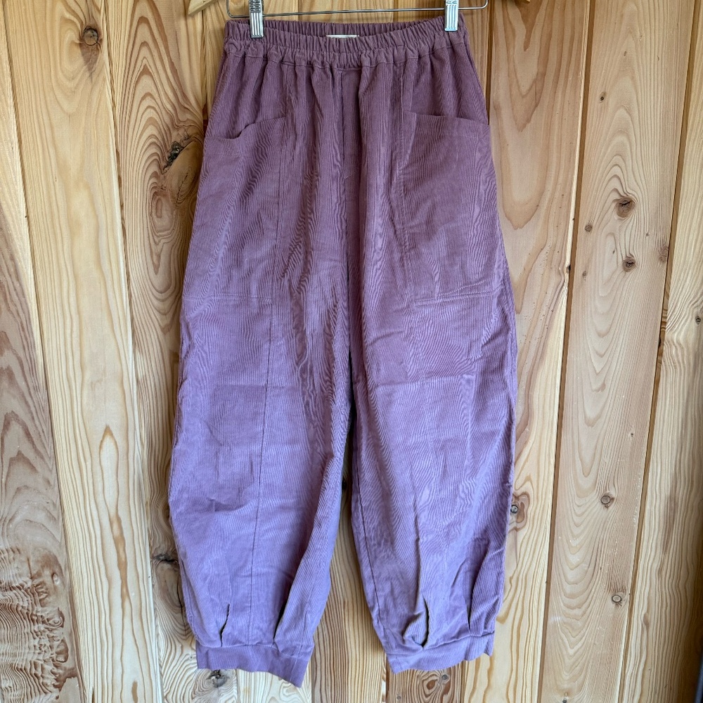 Lilac Corduroy Ballon Pant